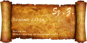 Szalma Zilia névjegykártya